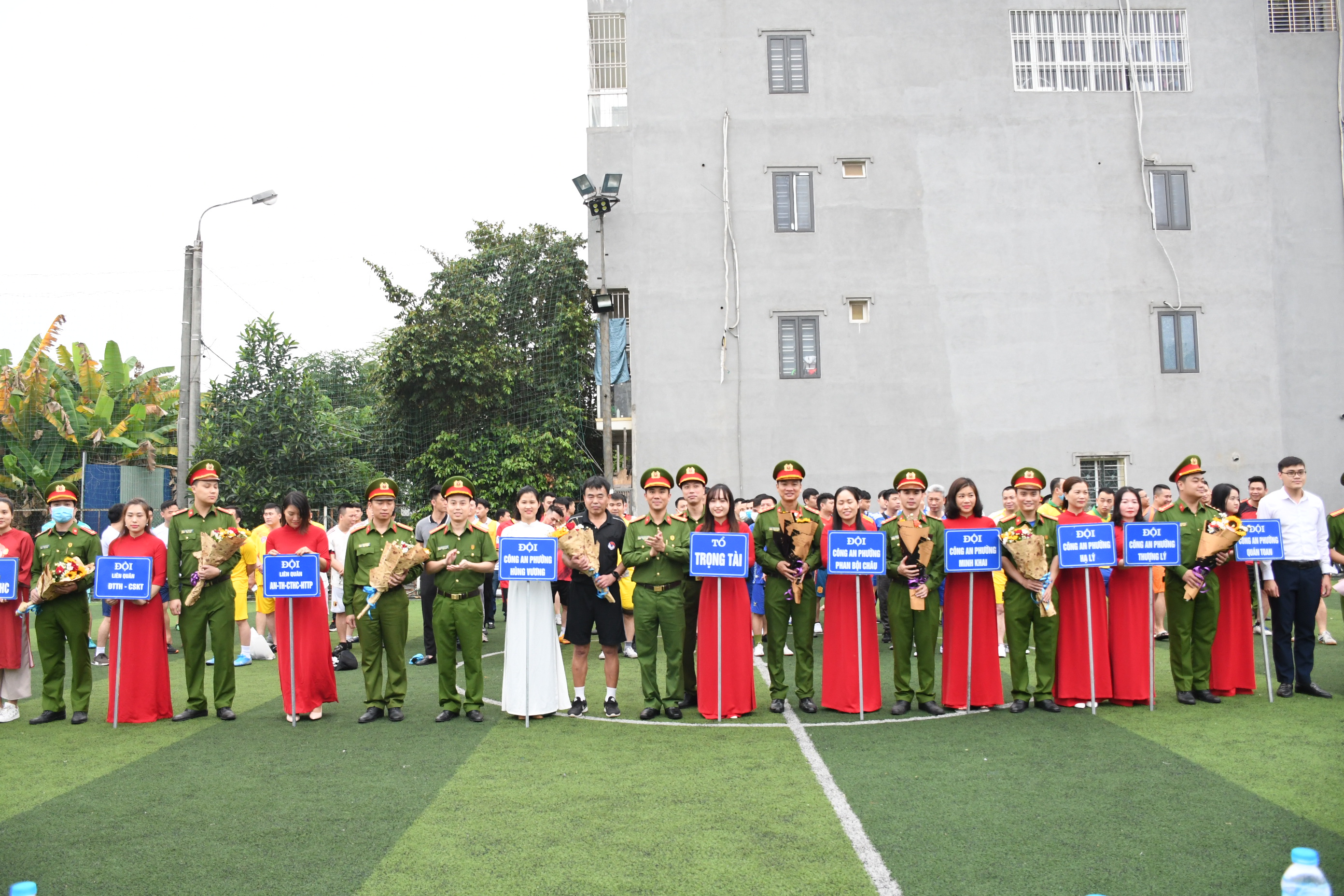 Công an quận Hồng Bàng tổ chức giải bóng đá nội bộ năm 2021